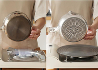 導熱板燃氣家用廚房鍋具鍋底加熱防燒黑解凍板燃氣灶導熱盤【摩可美家】
