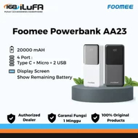 FOOMEE Powerbank AA23- Power Bank 20000 mAH 4 Port Type C Micro 2 USB