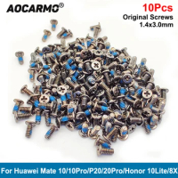 Aocarmo 10Pcs For Huawei Mate 10/10 Pro/P20/20 Pro/Honor 10 Lite/8x Inside Motherboard Middle Frame Bolts Screws 1.4x3.0mm