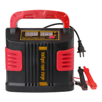 เครื่องชาร์จแบตเตอรี่, 350W, 14A AUTO Plus, จอ LCD ปรับได้, เหมาะสำหรับแบตเตอรี่ 12V-24V, จั๊มสตาร์ท