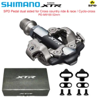 SHIMANO XTR SPD PD-M9100 Bicycle Pedals For Mountain Bike Cross Country Ride Race Cyclo-Cross Dual Sided Self-Locking Lock Pedal