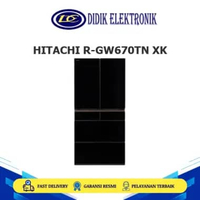 HITACHI R-GW670TN XK Kulkas 6 Pintu Multi Door 525L Lifestyle Memory Control RGW670TN