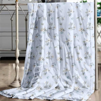 【Galatea 葛拉蒂】150X200cm超柔羽絲絨涼感冰冰被 多色印花任選(四季被 冰絲被 冰涼被 夏被 涼感被)-粉紅兔子
