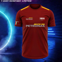 Men's T-shirt, Yellow Color, Petronas Amg Hybrid Print, Unisex, Hole Design, Black Polyester Fiber F