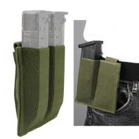 Tactical Pistol 9mm Double Magazine Pouch Molle Mag Pouch Holster For Glock M9 1911 Series Pistol Hunting Accessories