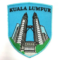 馬來西亞 雙峰塔 雙子星 外套刺繡布章 貼布 布標 燙貼 徽章 肩章 識別章 背包貼