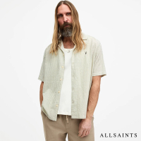 【ALLSAINTS】SELENITE 格紋公羊頭骨夏威夷印花襯衫 M019SA(舒適版型)