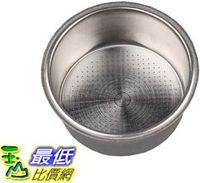 [9美國直購] 不鏽鋼咖啡粉過濾器 Stainless Steel Coffee Filter, Double Cup Coffee 51mm Single Wall non-pressurized Porous B07JM8F4YS