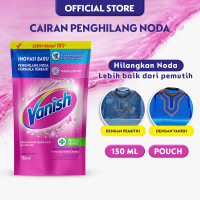 Vanish Penghilang Noda Pakaian Cair Pink Pembersih Noda Baju Membandel 150ml Refill - Cloth Stain Re