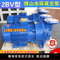 可開發票 淄博博山水環式真空泵工業用2BV系列真空泵高真空小型抽氣2bv配件