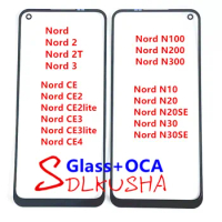 For Oneplus Nord 2 2T 3 CE CE2 CE3 CE4 Lite N10 N20 N30 N100 N200 N300 SE/Replacement LCD Front Touch Screen Glass Outer Lens