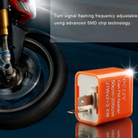 Fix Motorcycle Flasher 3 Gear DV 12V Turn Signal Indicator Adjustable Motorbike Flasher Multiple Protection LED Turn Indicator