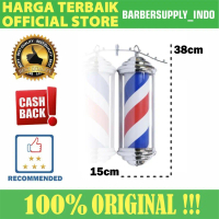 BARBER POLE / BARBERPOLE / LAMPU BARBER SHOP GANTUNG PREMIUM 50 CM