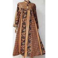 Gamis Batik Model Klok Sogan