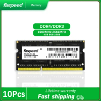 Faspeed 10PCS Memoria Ram DDR3 4GB 8GB DDR4 16GB Memory Ram 1600 2666 MHz 1.2V 1.35V Sodimm Dual Channel Ram For Laptop Notebook