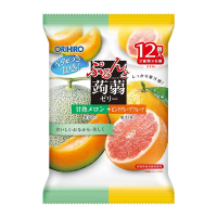 Orihiro 蒟蒻果凍-哈密瓜味葡萄柚味 240g