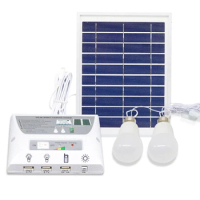 4.5W Solar Panel 5000MAH Battery Mobile Solar Power LED Light Bulb Lamp Solar Home Lighting System Emergency Lighting