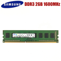 Samsung 2G 2GB PC3 12800U DDR3 1600 MHZ PC คอมพิวเตอร์เดสก์ท็อป RAM หน่วยความจำเดสก์ท็อป2G PC3 1RX8 1600 RAM