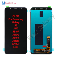 OLED For Samsung Galaxy J8 J810 J810F J810G J810Y J810M J810GF LCD Display Touch Screen Digitizer Assembly Replacement Accessory