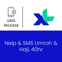 Paket Mobile Data XL - Nelp & SMS Umroh & Haji, 40hr