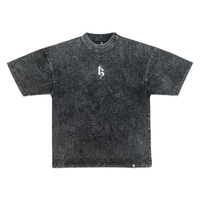 เสื้อยืดผู้ชาย TZ WORLDWIDE BETREZ OVERSIZED เฝดดำ