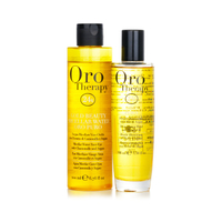 Fanola - Oro Therapy 24k 黃金美髮套裝 (限量版): Oro Puro Illuminating 亮澤髮尾油100毫升 + 黃金美髮膠束水 200毫升