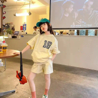 Bộ Đồ Trẻ Em, Áo Hoodie Áo Nỉ Ngắn Tay Cho Bé Gái, Quần Đùi, Bộ Đồ Hai Mảnh Thể Thao Và Đi Chơi, Giá