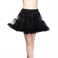 Women Girls Ruffled Short Petticoat White Black Fluffy Bubble Sexy Tulle Tutu Skirts Puffy Half Slip Prom Crinoline Underskirt