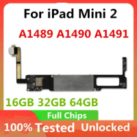For iPad Mini 2 WiFi WLAN 3G Motherboard A1489 A1490 A1491 Original Unlocked Support OS UpdateLogic Board For iPad Mini 2