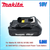 Makita 18V replacement power tool battery suitable for Makita BL1830 BL1815 BL1840 194205-3