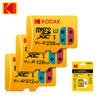 Original Kodak Micro SD Card 32/64GB Class10 Memory Card A1 128/256GB Microsd Flash Drive Card A2 512GB V30 U3 cartao de memoria