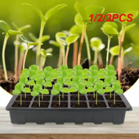 1/2/3PCS Holes Seedling Tray Seedling Box With Big Holes Gardening Flower And Plant Pots Greenhouse Seed Planting Box With Lid