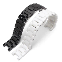 BRETA concave ceramic strap 20*11 18*10 16*9mm watch band bracelet for gucci omega GC Guess Dior Pasha