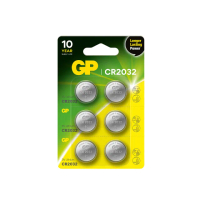 【GP 超霸】鈕型鋰電池CR2032 6粒裝(GP原廠販售)