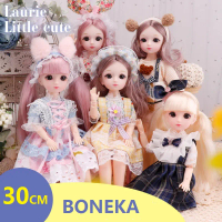 FAVO Mainan Anak Boneka Seri (S U) BJD Doll 30cm Cute DIY Girls Gift Princess Dress