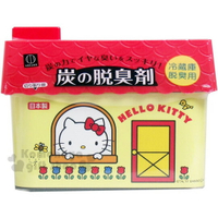 小禮堂 Hello Kitty 日製冰箱用除臭劑《黃.紅屋頂.房子.150g》