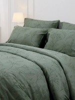 ชุดผ้าปูที่นอน 5 ฟุต 5 ชิ้น (ควีนไซซ์) รุ่น TENCEL 500 เส้นด้าย T869 สีเขียวอมเทา