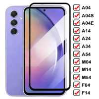 Protective glass suitable for Samsung Galaxy A04 Core A04E A14 A24 A34 A54 screen protector film M04 M14 M54 F04 F14 tempered gl