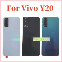 ฝาหลังแบตเตอรี่, สำหรับ Vivo Y20, Y20S, Y20i, พร้อมเปลือกกล้องกรอบเลนส์แก้ว