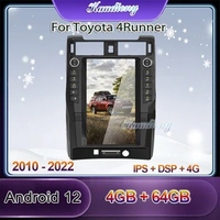 Kaudiony 15.6 inch For Toyota 4Runner Car DVD Multimedia Player Auto GPS Navigation Radio Automotivo Stereo DSP WIFI 2010-2022