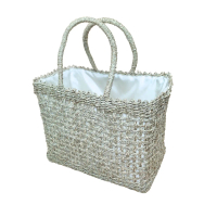 Tas Anyaman Pandan Rara Lilit Persegi Tas Belanja Wanita