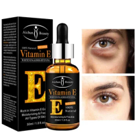 Vitamin E Anti-Wrinkle Eye Serum Anti-Aging Lifts Tightens Eye Area Lightens Fine Lines Dark Circles Remove Eyes Bags Puffiness