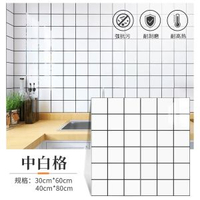 廚房防潮仿瓷磚牆貼大理石牆紙仿鋁塑板翻新耐髒防撞防油自粘牆貼