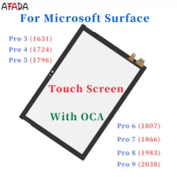 Touch Screen For Microsoft Surface Pro 3 1631 Pro 4 1724 Pro 5 1796 Pro 6 1807Pro 7 Pro 8 1983 Pro 9 2038 Touch Digitizer Glass