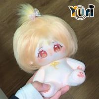 Original Lolita Wig Girl Plush 20cm Doll Body Toy Game Cosplay Anime Bag Accessories Decor Cute C W