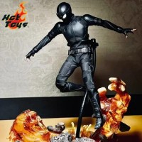 HOTTOYS HT Black Battle Suit Full Set MMS540 Ordinary Version 1/6 Spider-Man Movie Collectible Figure MMS541