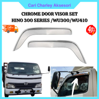 Aksesori Lori Chrome Door Visor (2PCS/1 Pair) for HINO WU300 WU410| Stylish & Durable Window Visor a