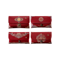 【MWD】2入 布藝紅包袋 紅包袋 WD0992(聘金紅包袋 囍字紅包 訂婚紅包袋)