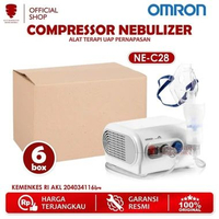 Omron Compressor Nebulizer NE-C28 Alat Bantu Napas Nafas Uap Terapi Pernafasan Pernapasan Penguapan 