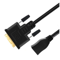 Short line HDMI to DVI24+1 line display DVI to HDMI cable male to female high-definition adapter cable bidirectional conversion